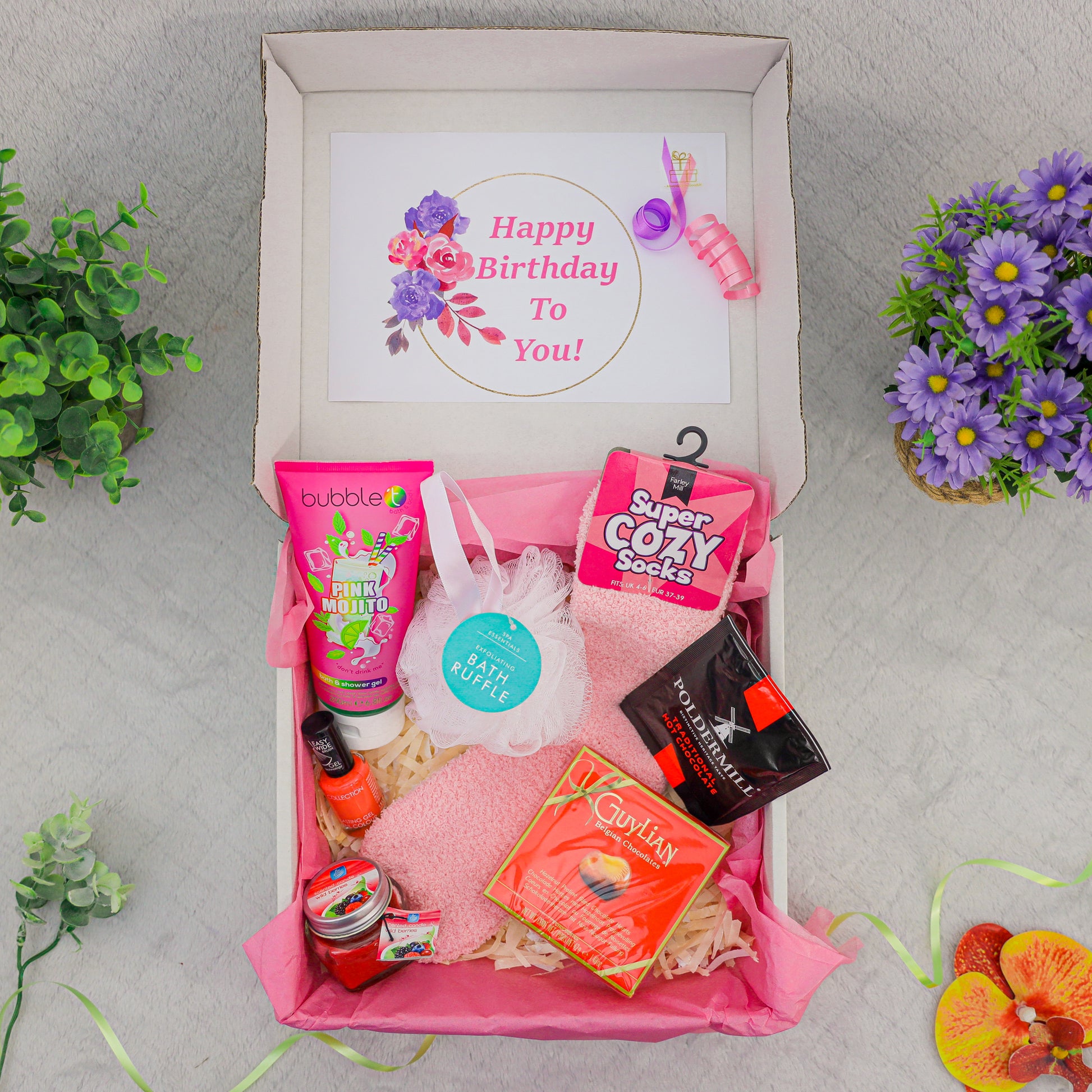 Ladies Luxury Shower Pamper Hamper Gift Box  - Always Looking Good -   