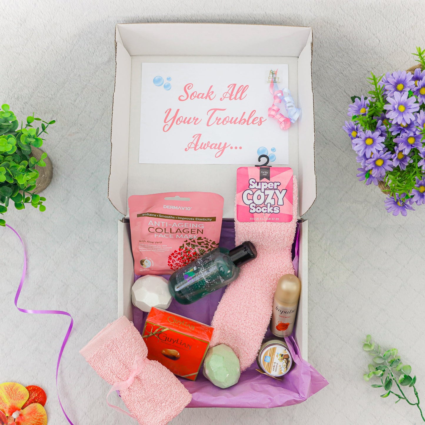 Mother's Day Ladies Pamper Hamper Bath Time Night In Gift Box  - Always Looking Good -   
