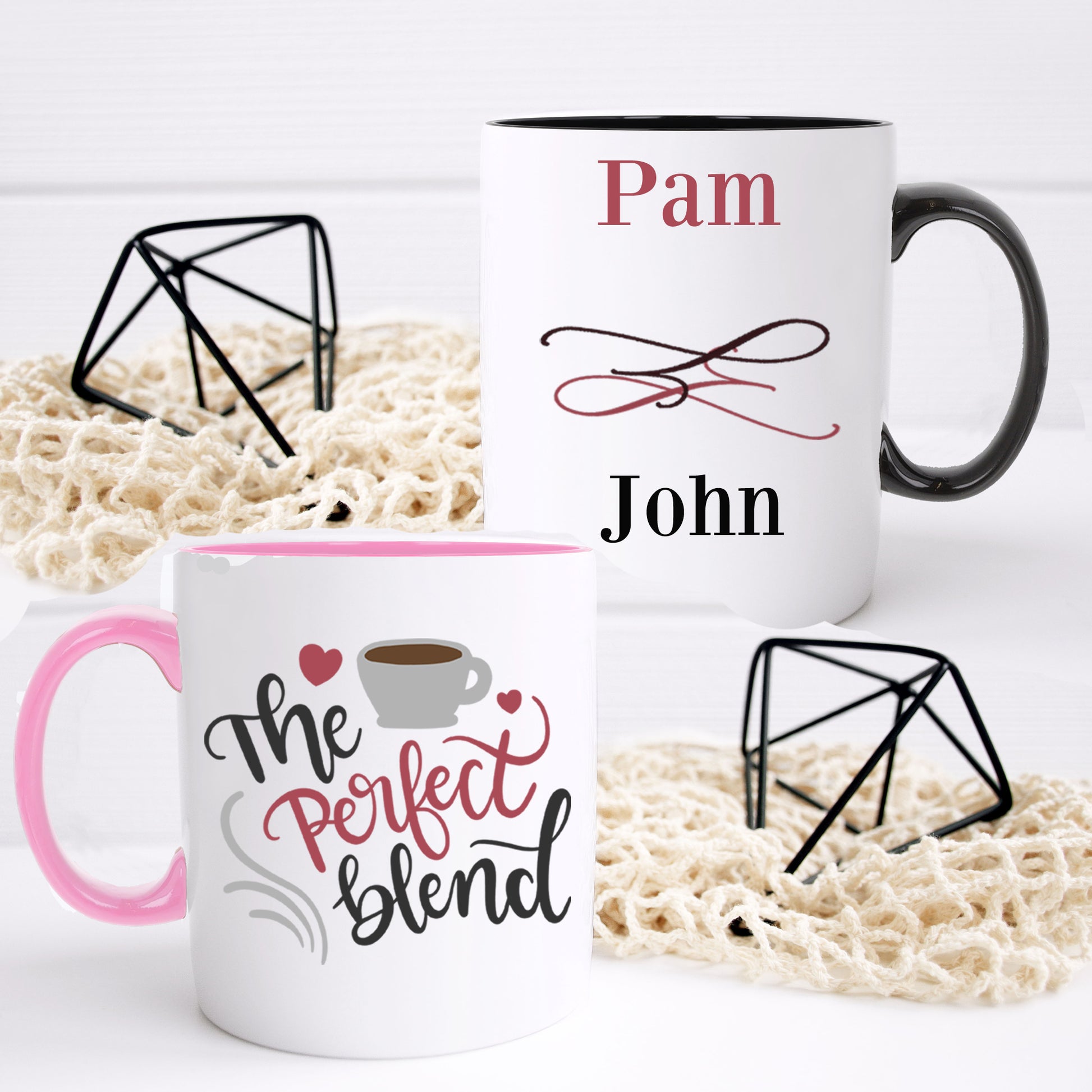 Personalised Perfect Blend Couples Matching Mug Set Gift  - Always Looking Good -   