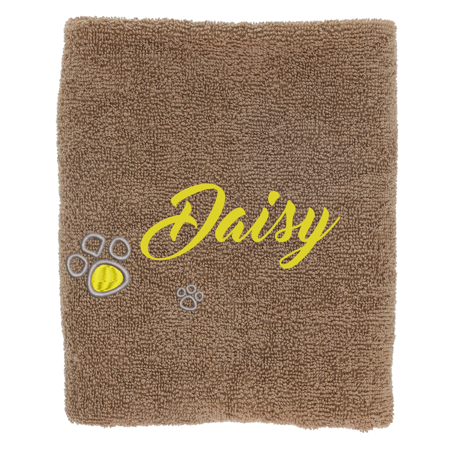 Personalised Dog Towel Pet's Name Embroidered  - Always Looking Good -   
