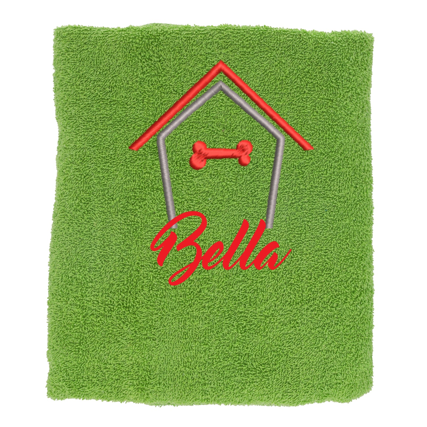 Personalised Dog Towel Pet's Name Embroidered  - Always Looking Good -   