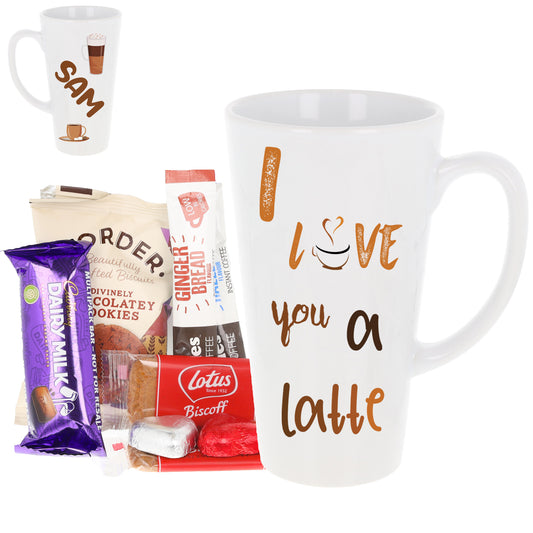 Personalised Filled Love You A Latte Tall Coffee Latte Mug  - Always Looking Good - Filled Mug  