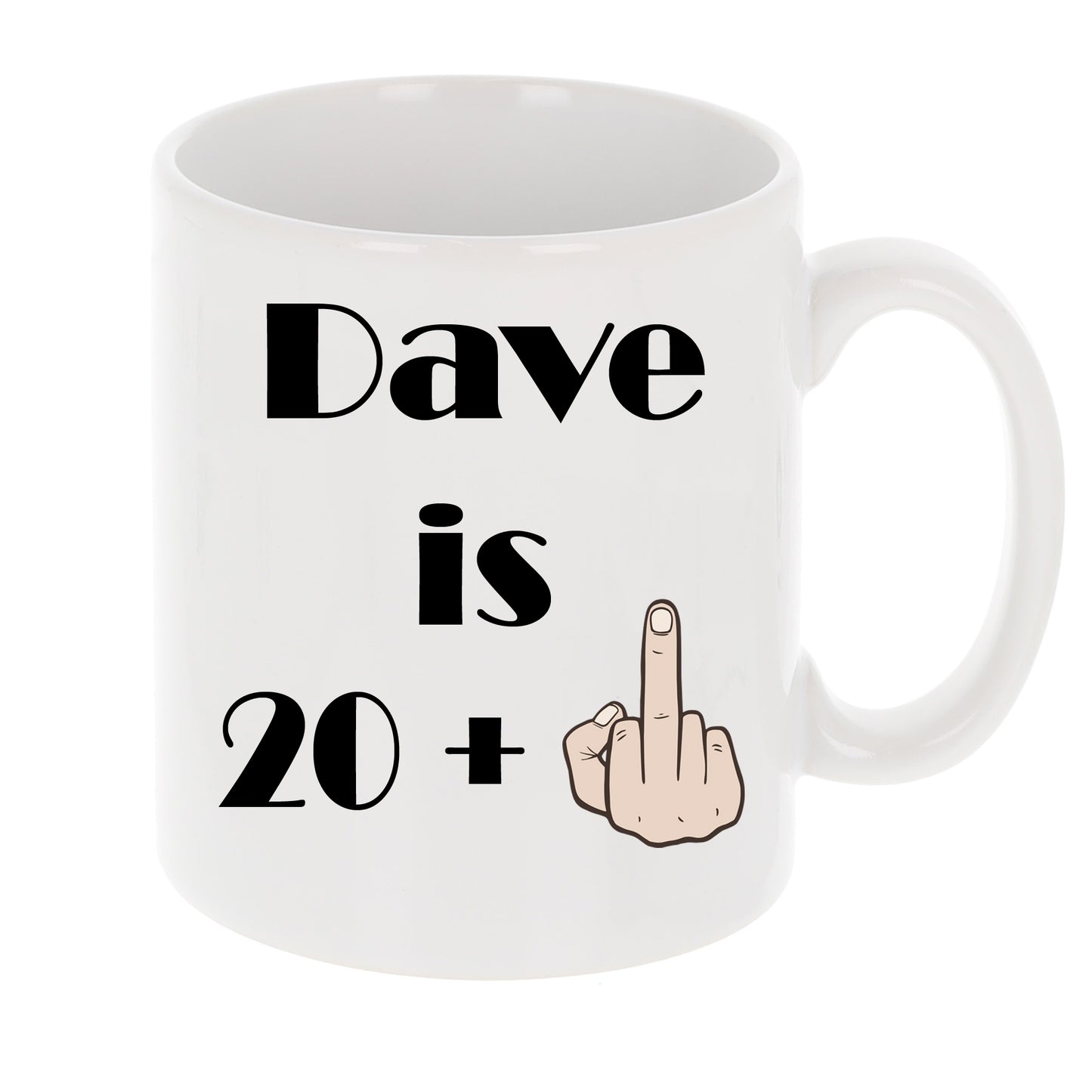 Personalised Age + Middle Finger Birthday Mug Gift Set  - Always Looking Good -   