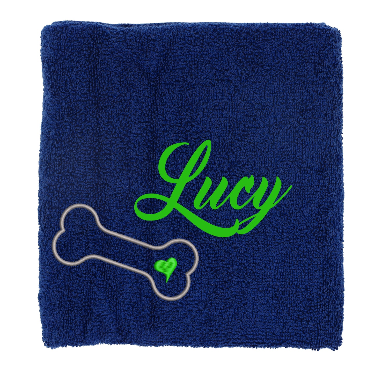 Personalised Dog Towel Pet's Name Embroidered  - Always Looking Good -   