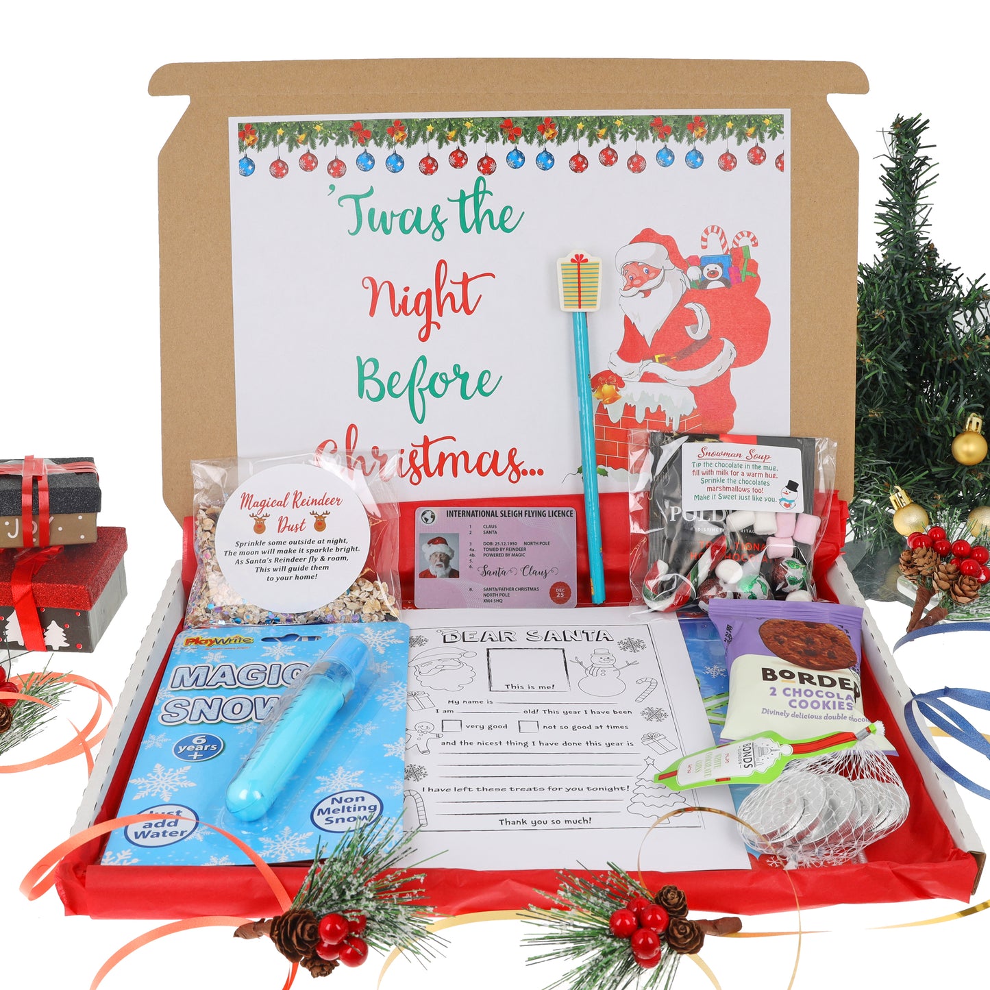Christmas Eve 'Preparation for Santa & Parents' Activity Filled Gift Box  - Always Looking Good -   