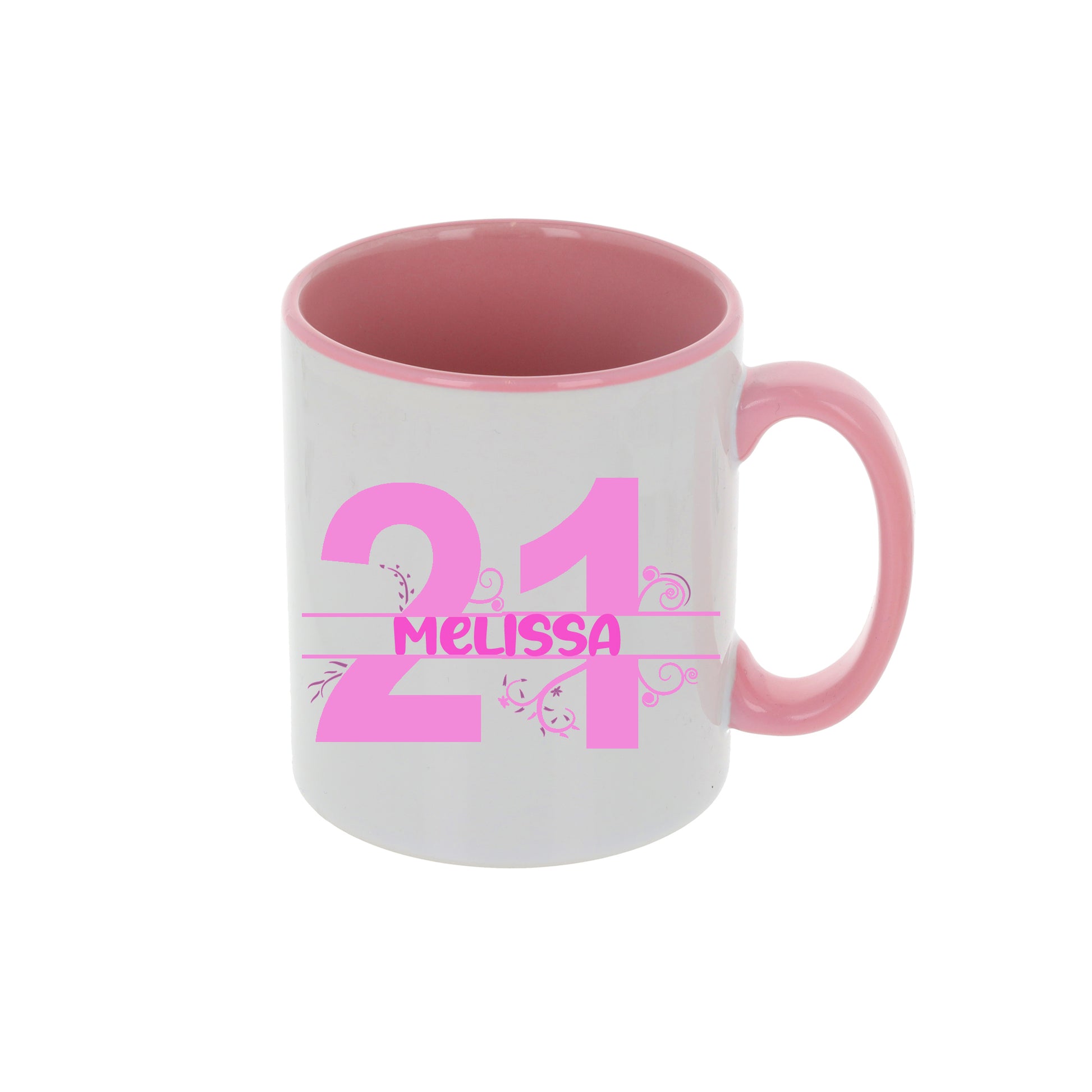 Personalised Filled 21st Birthday Mug  - Always Looking Good - Pink Mug Only  