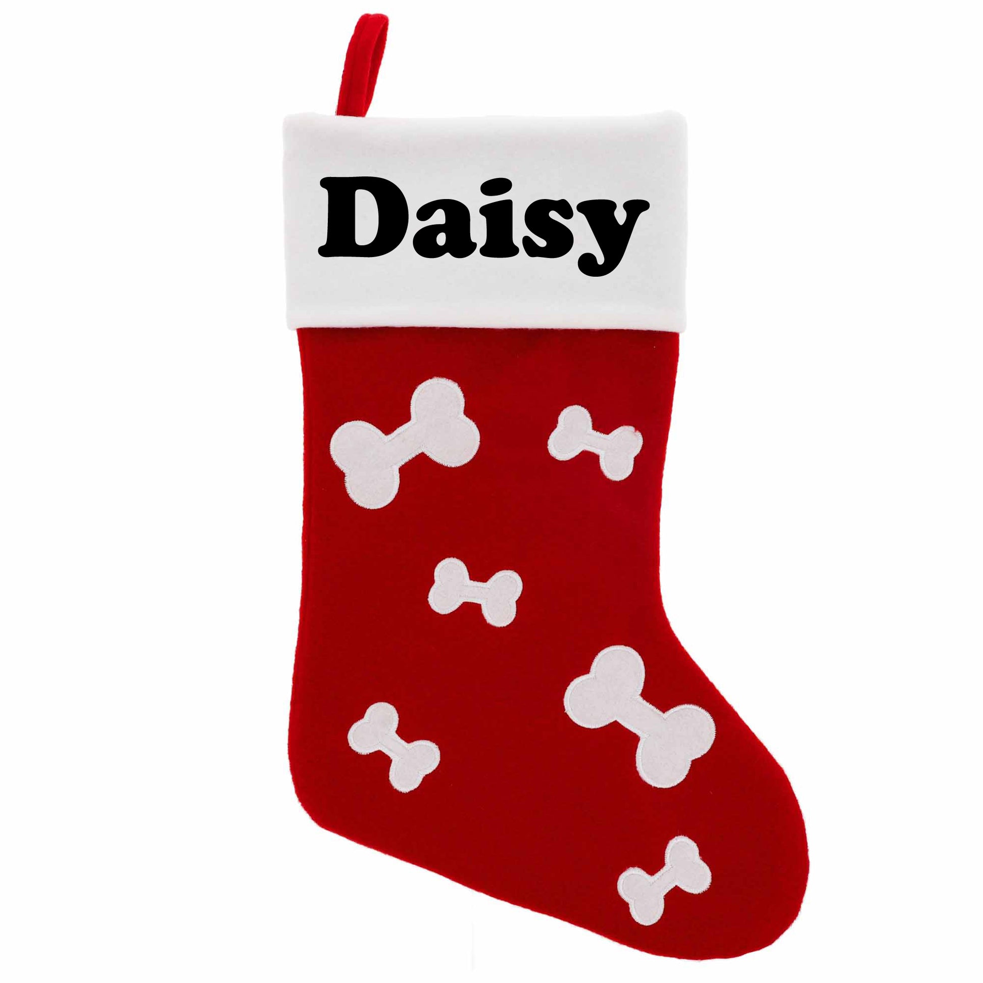 Personalised Embroidered Pet Christmas Stocking  - Always Looking Good -   