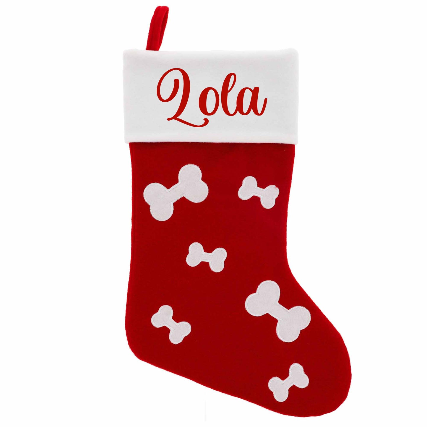 Personalised Embroidered Pet Christmas Stocking  - Always Looking Good -   