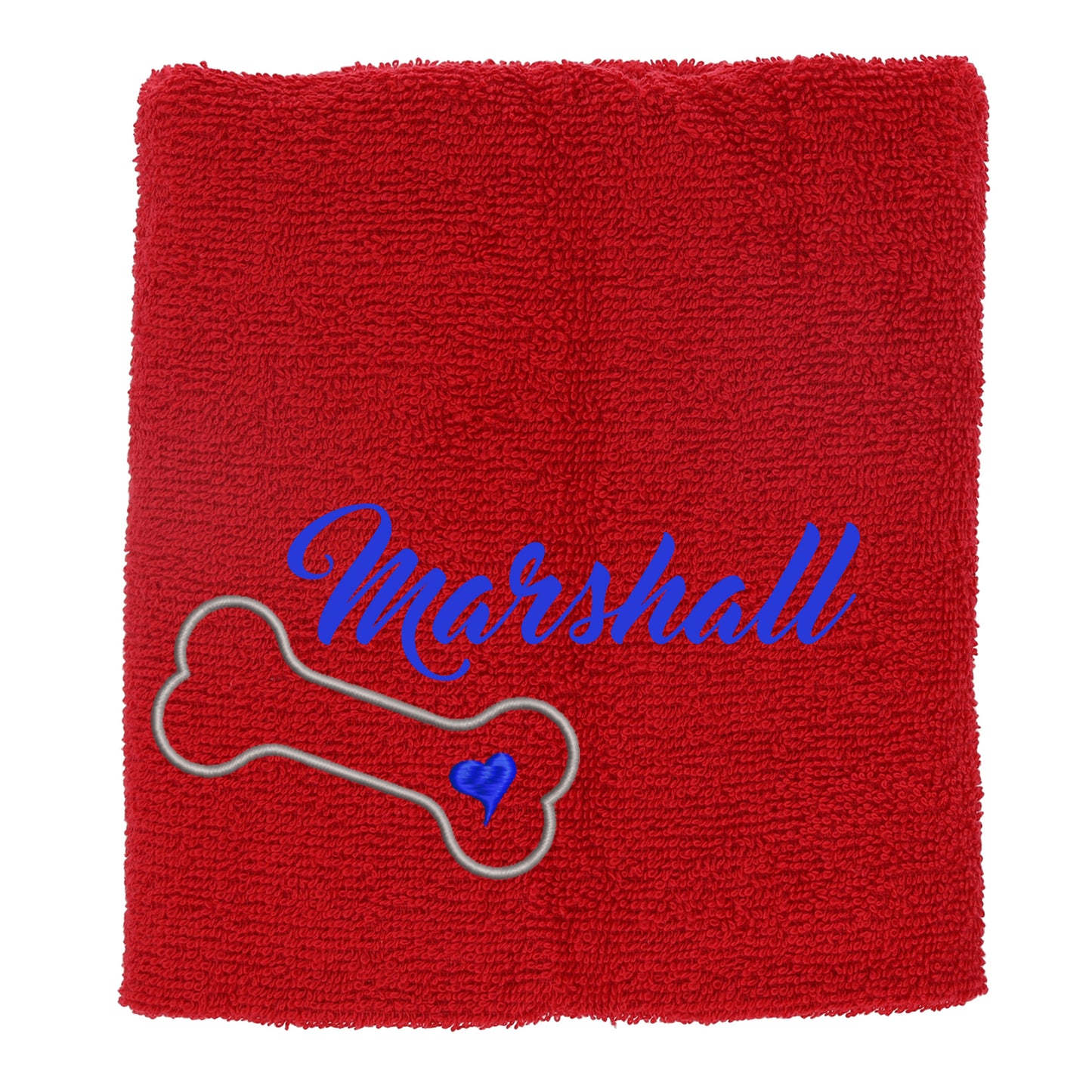 Personalised Dog Towel Pet's Name Embroidered  - Always Looking Good -   