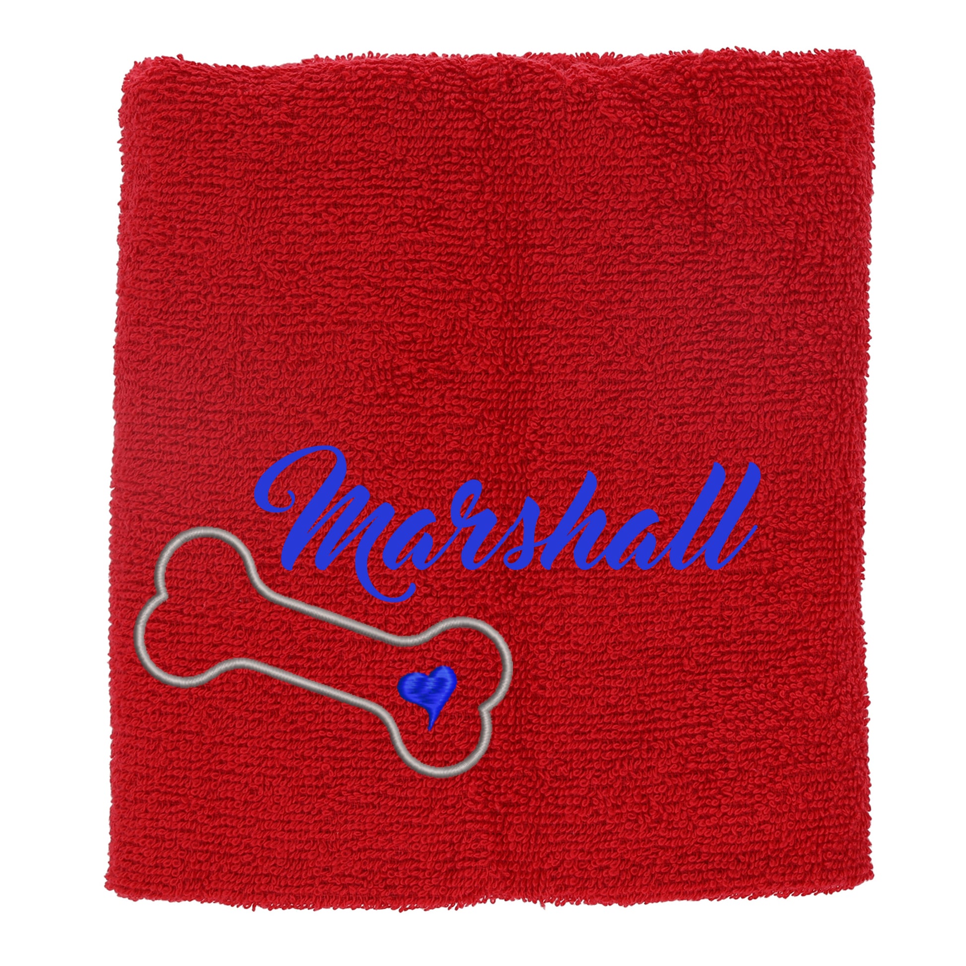 Personalised Dog Towel Pet's Name Embroidered  - Always Looking Good -   