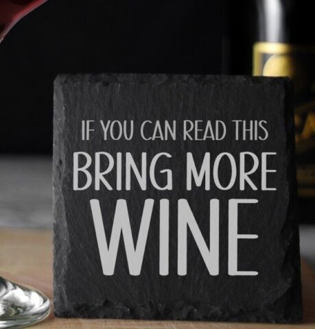 Engraved Wine Glass Gift for Teachers | Teacher Gift End of Term Wine Glass and/or Coaster Set  - Always Looking Good - Square Coaster Only  