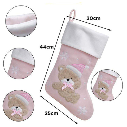 Personalised Baby's 1st Christmas Bear Stocking Sentimental Keepsake  - Always Looking Good -   