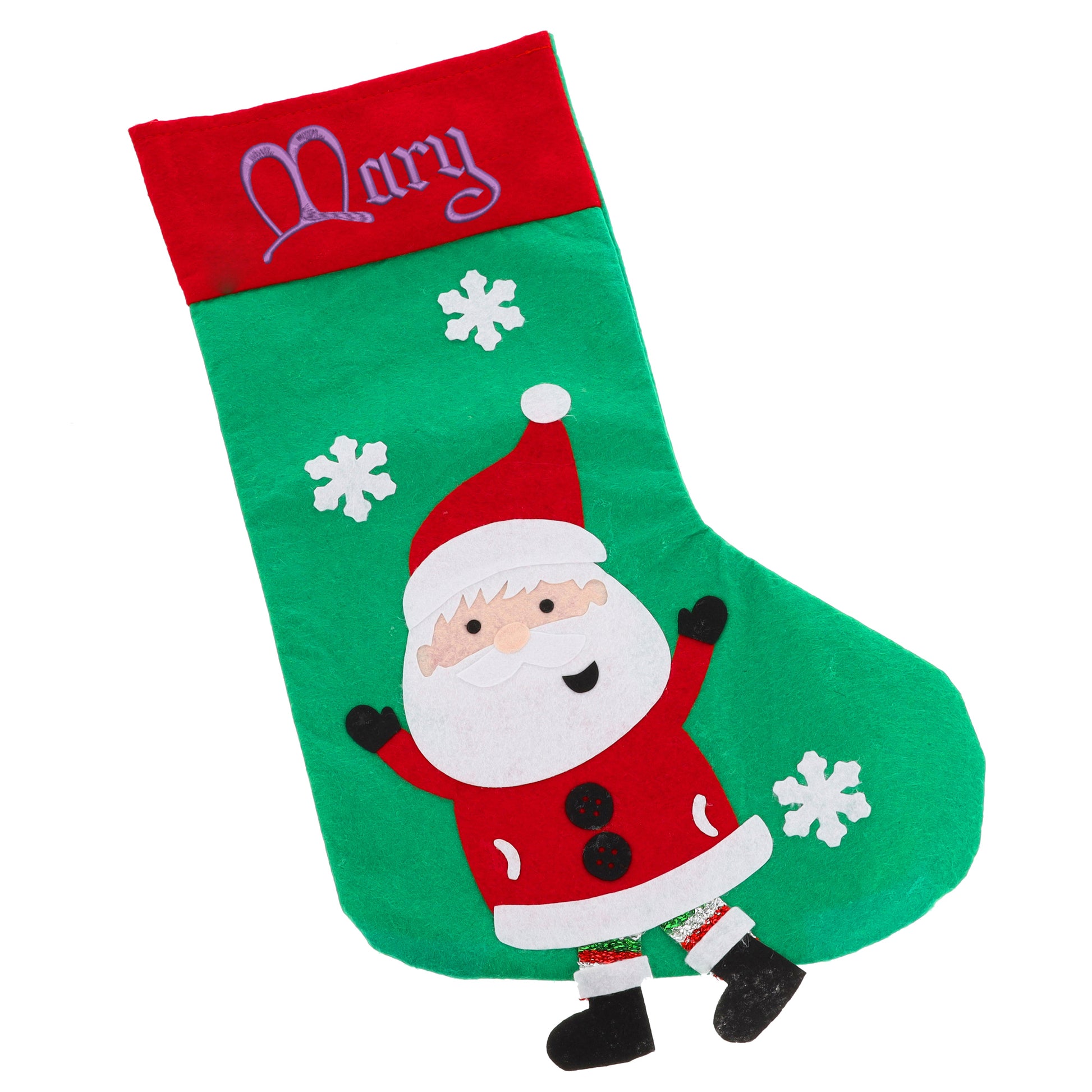 Personalised Embroidered Santa Christmas Stocking and Present Sack Set  - Always Looking Good -   