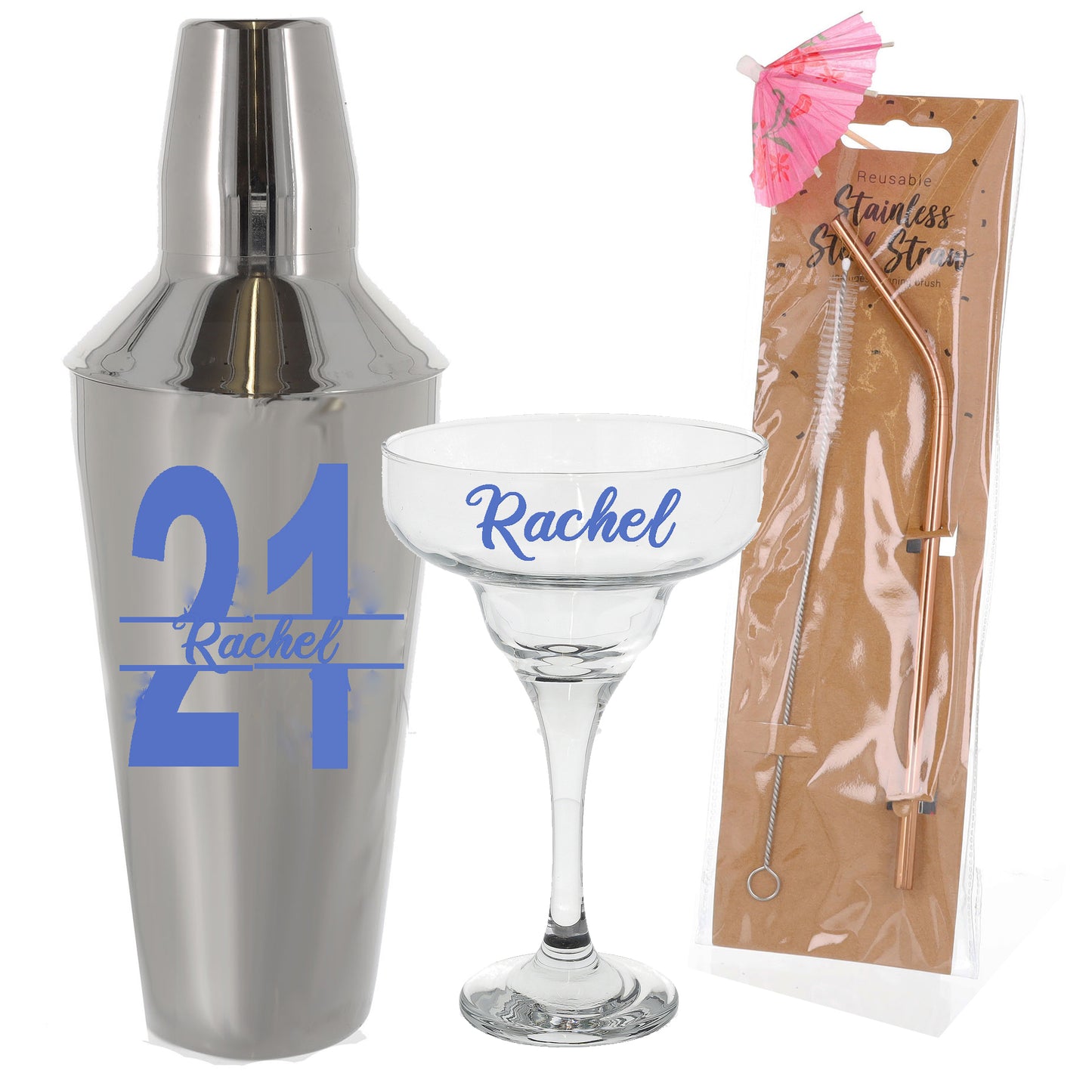 Personalised 21st Birthday Margarita Cocktail Shaker Set  - Always Looking Good -   