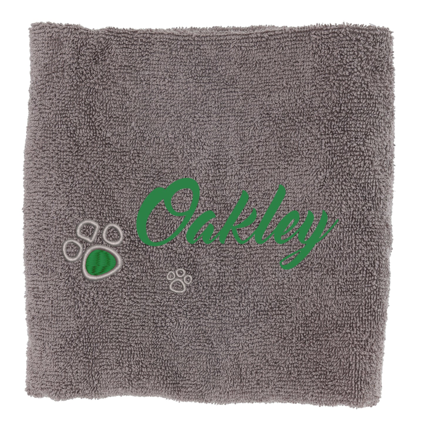 Personalised Dog Towel Pet's Name Embroidered  - Always Looking Good -   