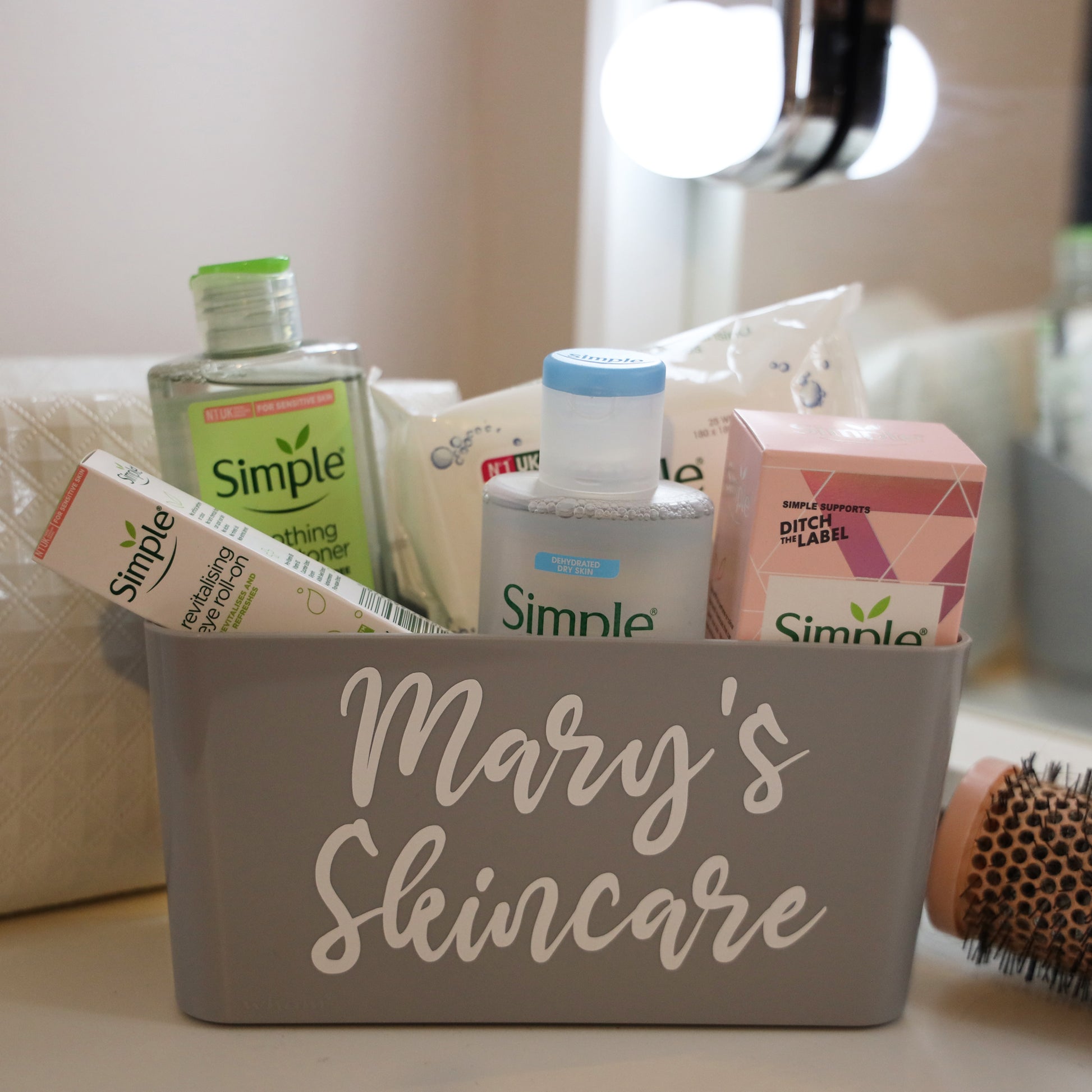 Simple Skincare Filled Personalised Storage Gift Box  - Always Looking Good -   