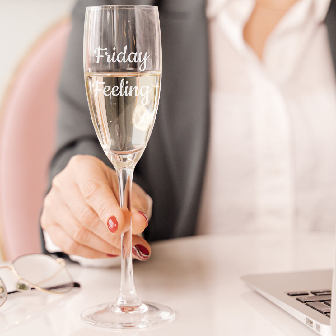 Create Your Own Standard Personalised Engraved Champagne Flute  - Always Looking Good -   