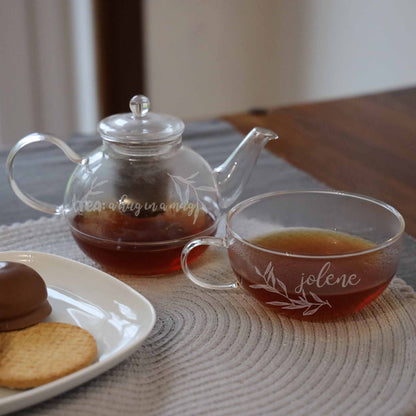 Personalised Engraved Tea for One Hug in a Mug Tea Pot  - Always Looking Good -   