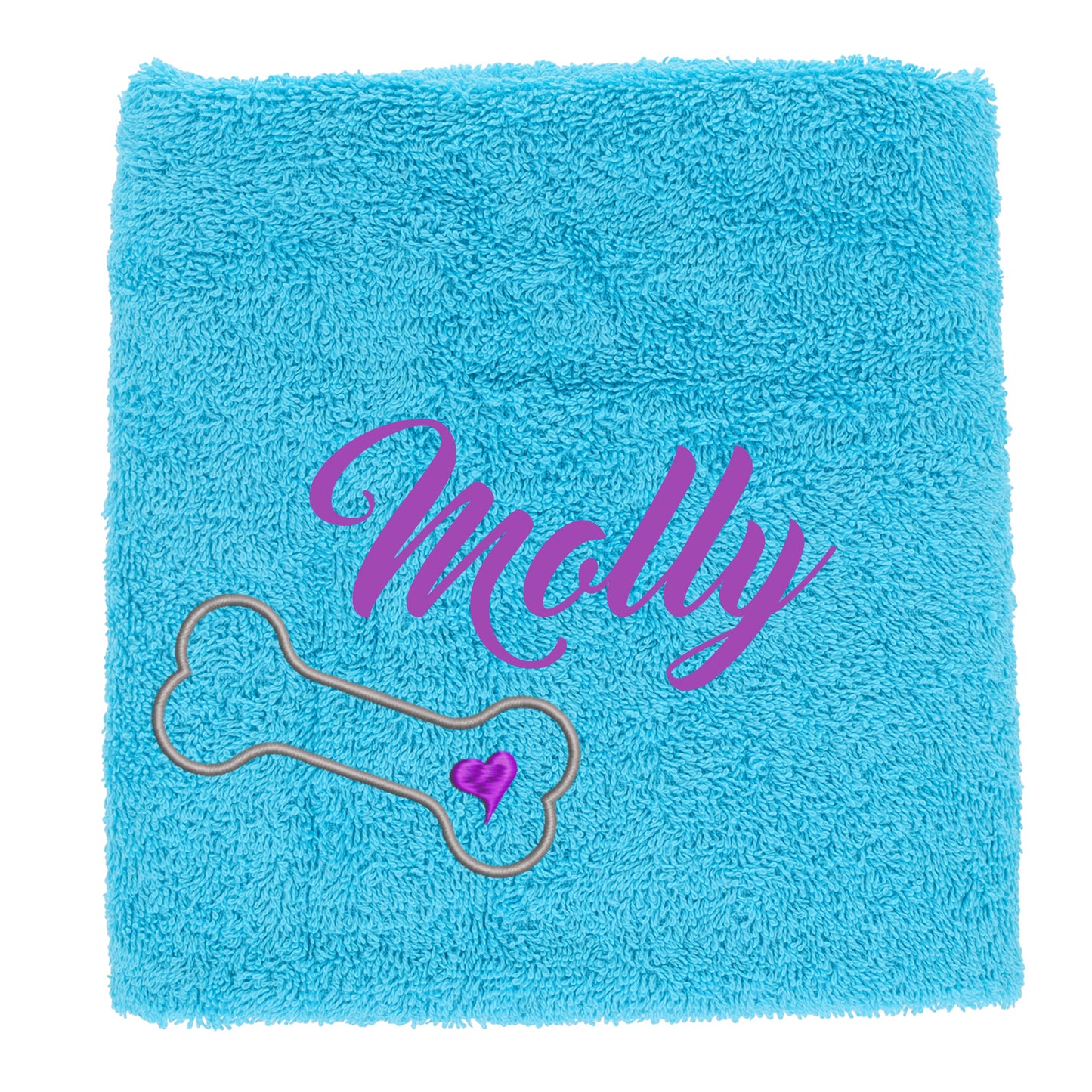 Personalised Dog Towel Pet's Name Embroidered  - Always Looking Good -   