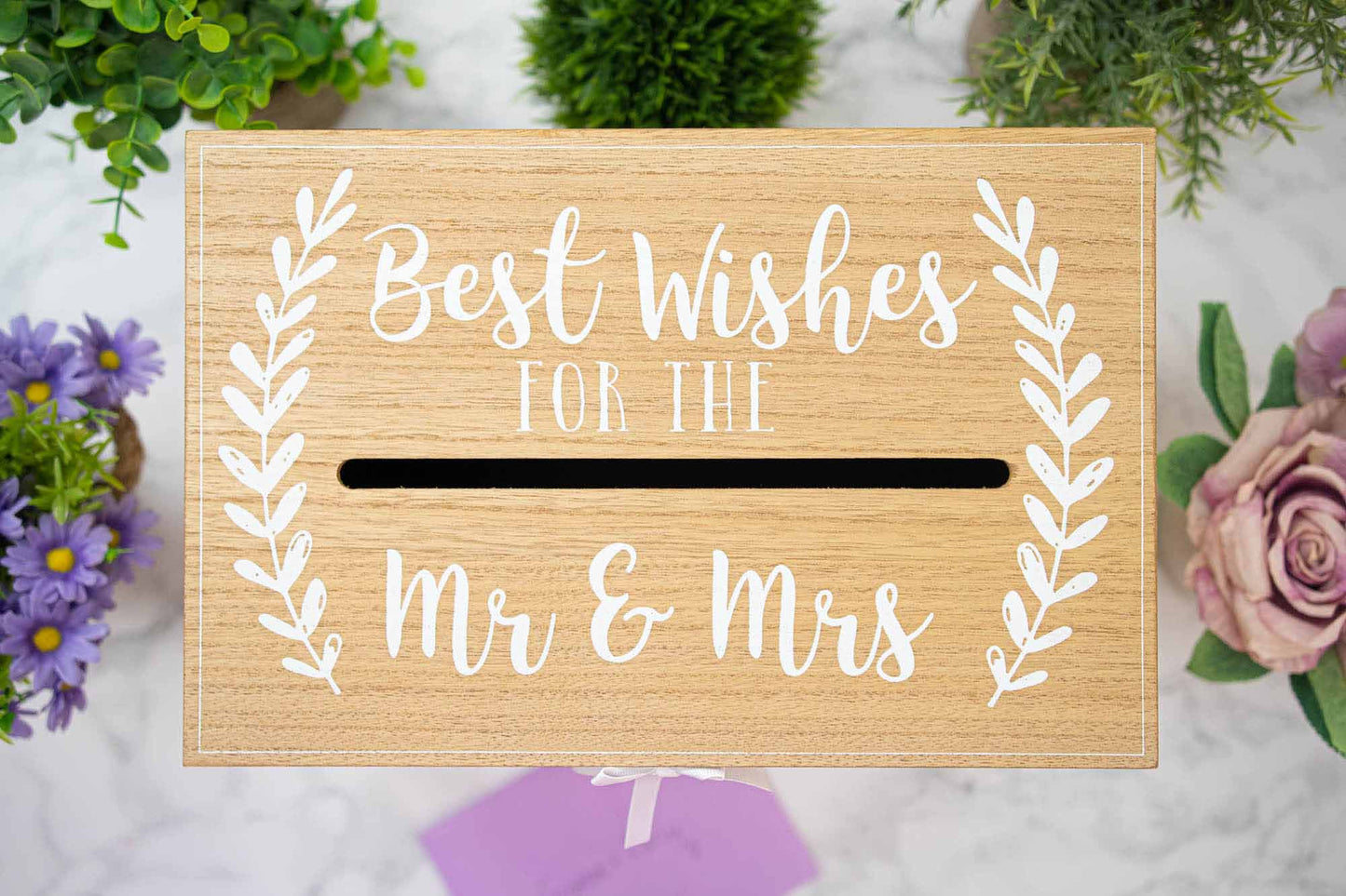 Personalised Wedding Card Wooden Memory Box  - Always Looking Good -   