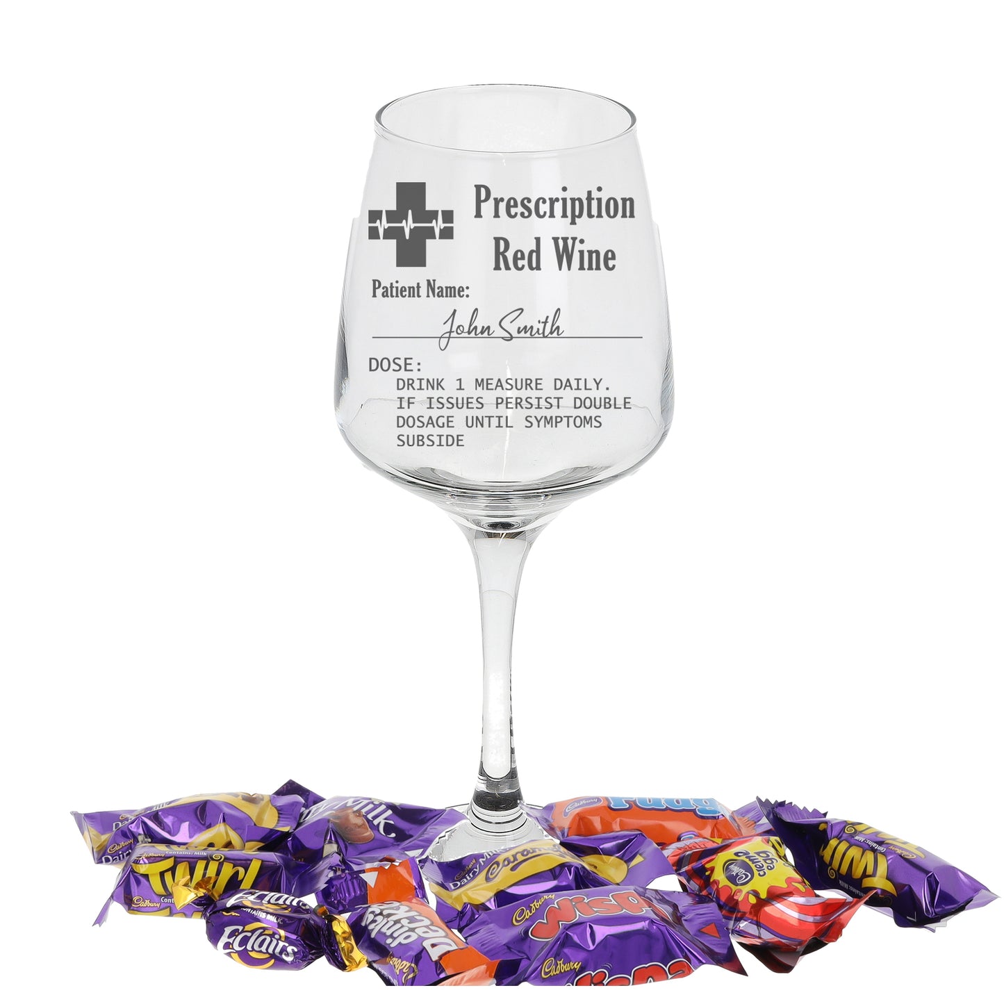 Personalised Engraved Prescription Wine Glass Gift  - Always Looking Good -   