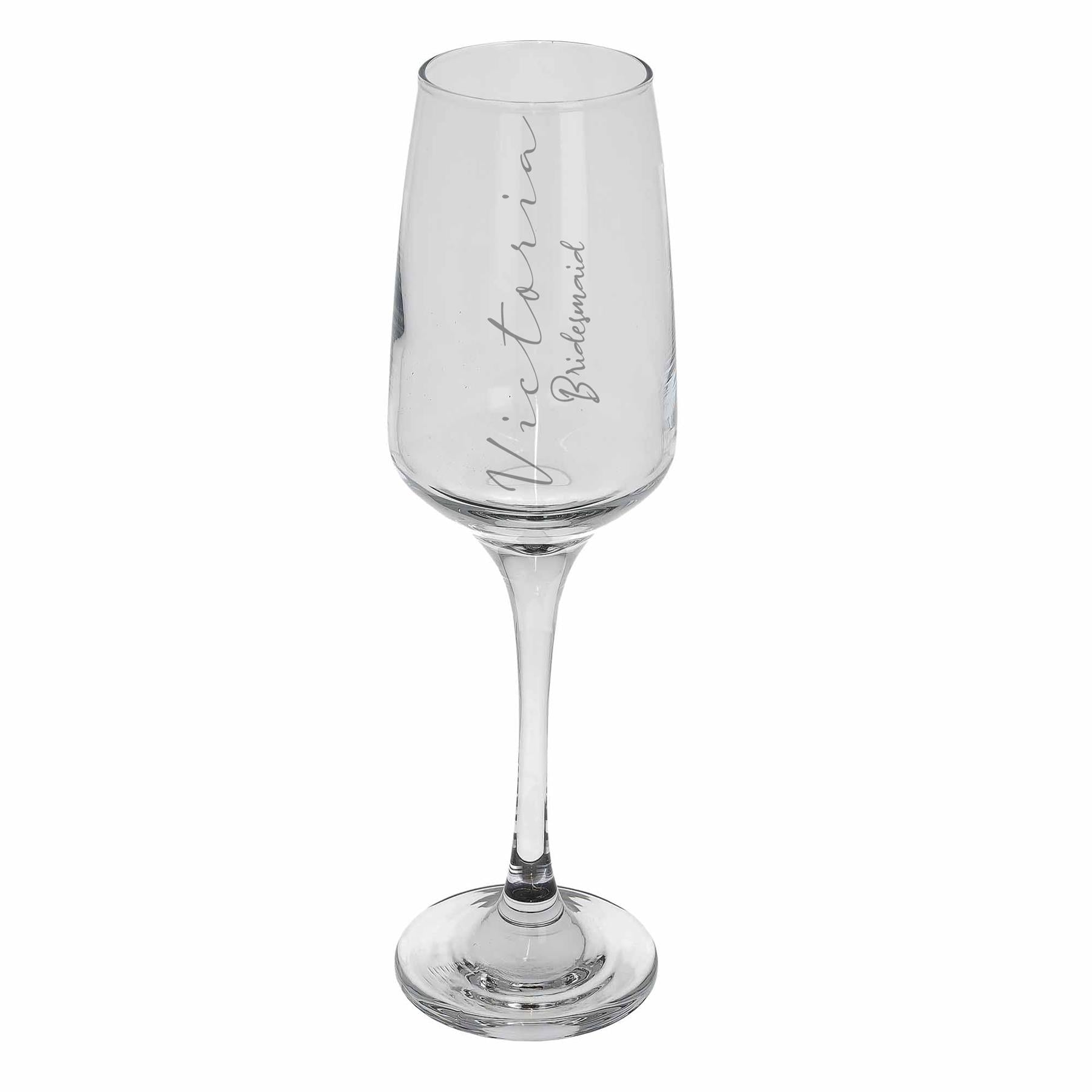 Personalised Engraved Wedding Party Champagne Glass  - Always Looking Good -   