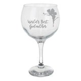Engraved Personalised Gin Glass Gift for Godmother  - Always Looking Good -   Godmother gin glass 