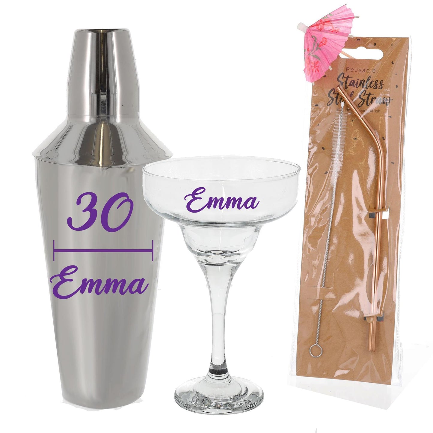 Personalised 30th Birthday Margarita Cocktail Shaker Set  - Always Looking Good -   