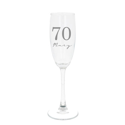 Personalised Engraved Big Birthday Champagne Flute Filled Occasion Glass  - Always Looking Good -   