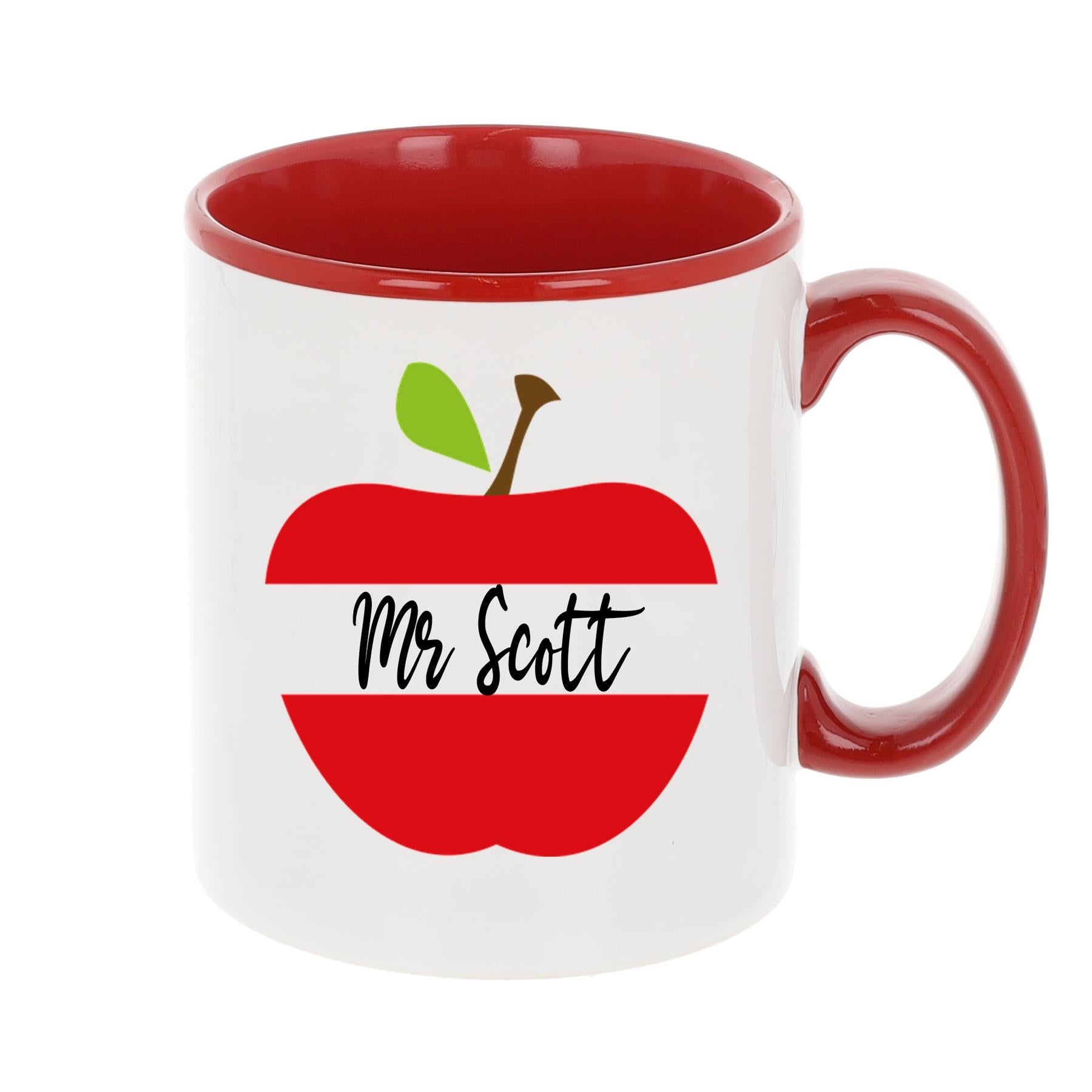 Personalised Teacher Thank you Gift Filled Mug & Coaster Set Red  - Always Looking Good -   