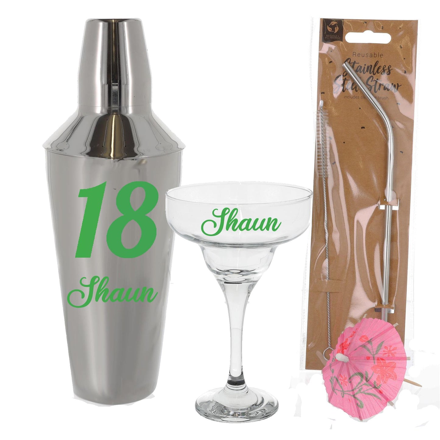 Personalised 18th Birthday Margarita Cocktail Shaker Set  - Always Looking Good -   