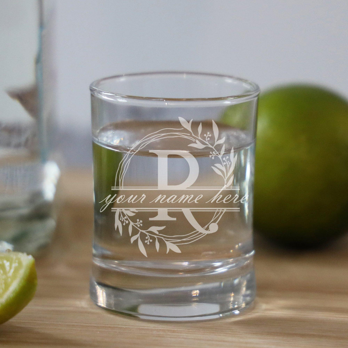Initial Glass Shop Personalised Engraved Shot Glass With Monogram – ALG UK