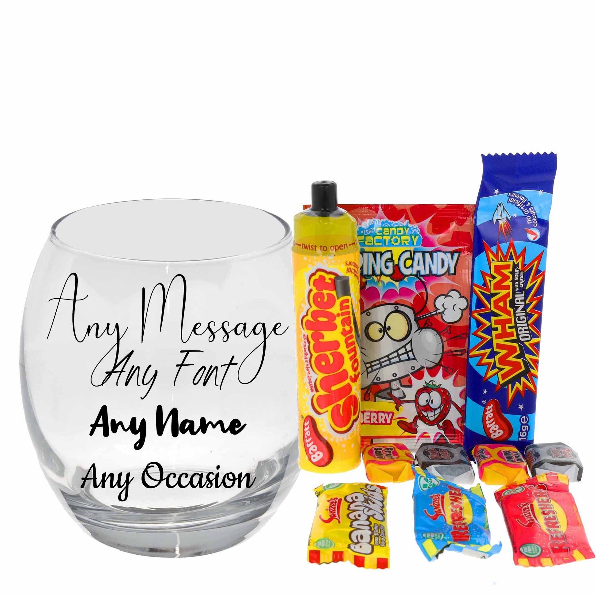 Create Your Own Personalised Engraved Tumbler Glass Small  - Always Looking Good -   