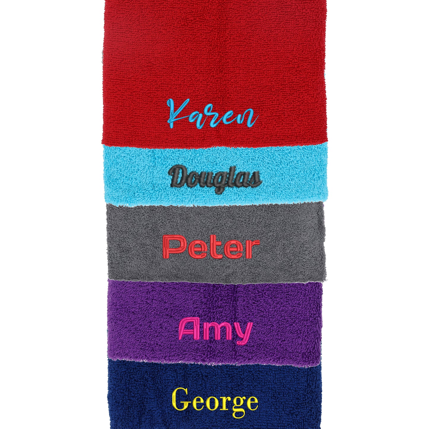 Personalised Embroidered Name Towel Bath or Hand Size  - Always Looking Good -   